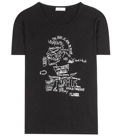 Closed Printed Cotton And Linen-blend T-shirt