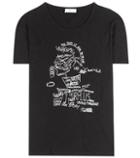 Closed Printed Cotton And Linen-blend T-shirt