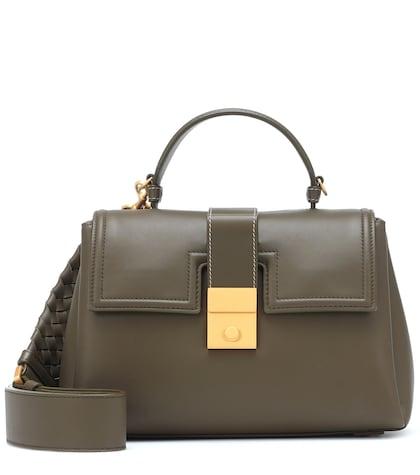Roger Vivier Piazza Small Leather Shoulder Bag