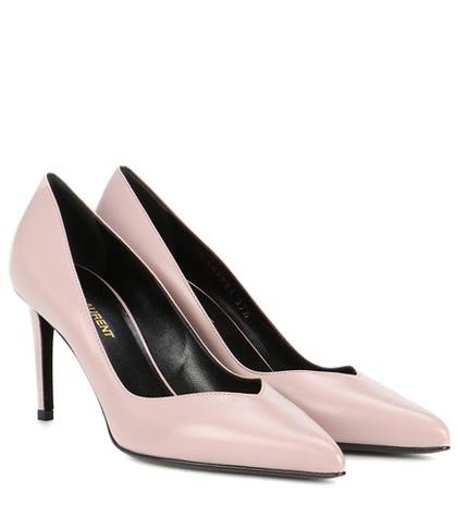 Saint Laurent Paris 80 Leather Pumps