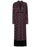 Mcq Alexander Mcqueen Floral-printed Silk Midi Dress