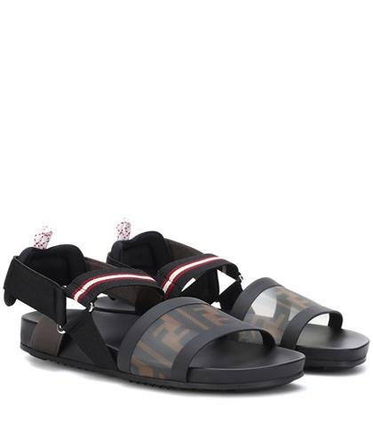 Bottega Veneta Logo Mesh Sandals