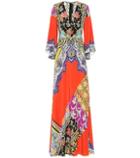 Etro Printed Silk-crêpe Maxi Dress