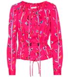 Altuzarra Agata Printed Stretch Cotton Jacket