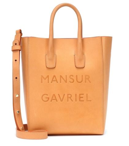 Bottega Veneta Logo Small Leather Tote