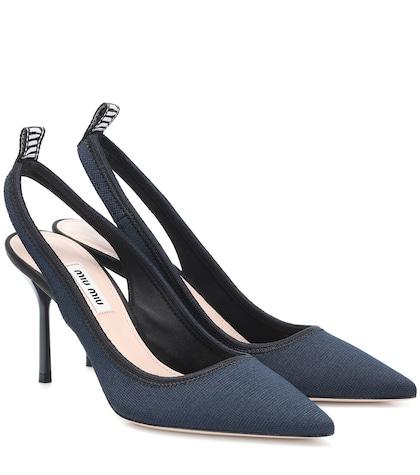 Miu Miu Mesh Slingback Pumps