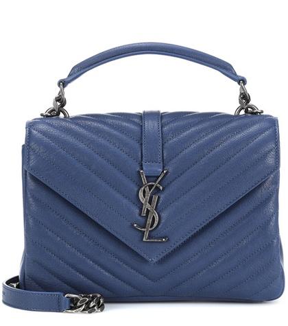 Saint Laurent Medium Collège Monogram Leather Shoulder Bag