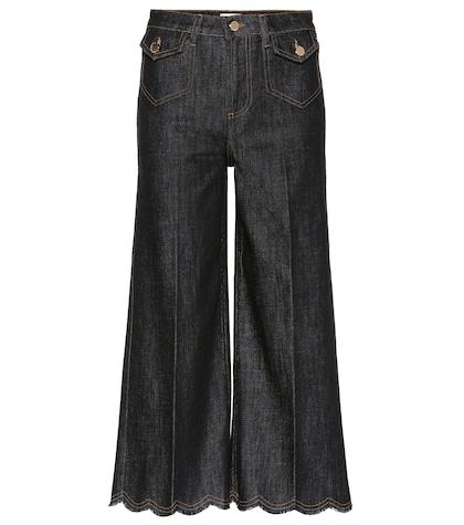 Redvalentino High-waisted Cropped Jeans
