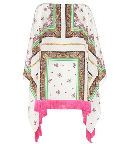 Altuzarra Silk Collar Scarf With Fringe