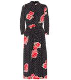 Simone Rocha Floral Silk Midi Dress