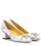 Charlotte Olympia Oprah Embellished Leather Pumps