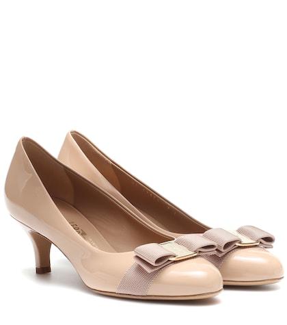 Salvatore Ferragamo Carla 55 Patent Leather Pumps