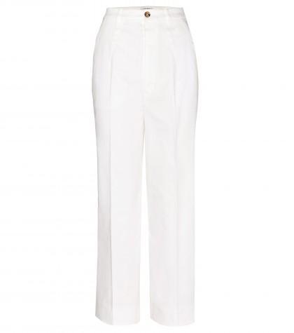 Miu Miu Cropped Cotton Trousers