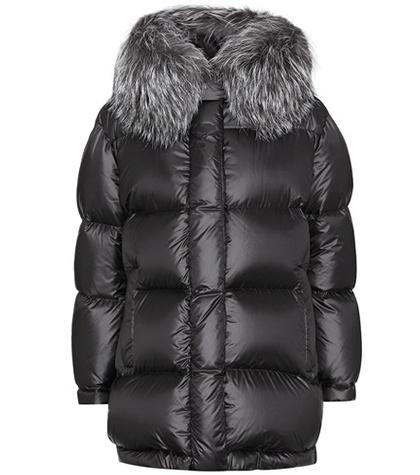 Tory Burch Fur-trimmed Down Coat