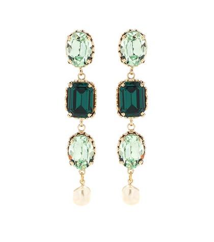 Mm6 Maison Margiela Crystal-embellished Earrings