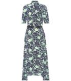 Prada Floral Stretch Silk Dress
