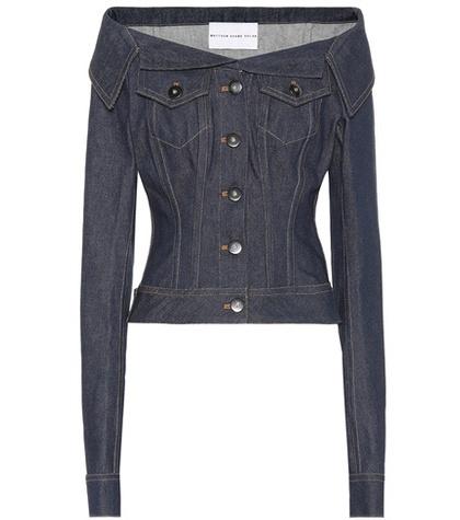 Golden Goose Deluxe Brand Denim Off-the-shoulder Top