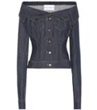 Golden Goose Deluxe Brand Denim Off-the-shoulder Top