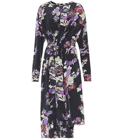 Isabel Marant Iam Floral-printed Silk Dress