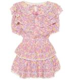 Joseph Liv Floral Ruffled Cotton Minidress