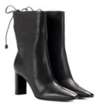 Prada Emil Leather Ankle Boots