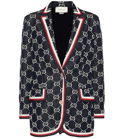 Gucci Intarsia Cotton Blazer