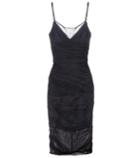 Versace Ruched Mesh Dress