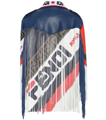 Fendi Fendi Mania Leather Jacket