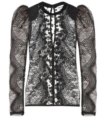 Self-portrait Scalloped Lace Top