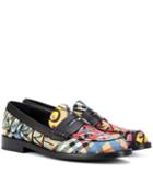 Burberry Graffiti Check Loafers