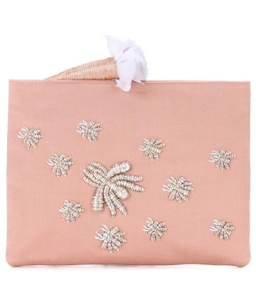 Huishan Zhang Ragno Embroidered Clutch