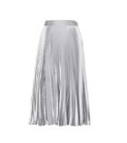 Chlo Embellished Metallic Pleated Skirt