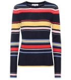 Frame Striped Ribbed Wool-blend Sweater