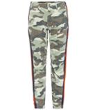 Mother Camouflage Cotton And Linen Trousers