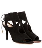 Aquazzura Sexy Thing 85 Suede Sandals