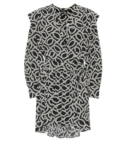 Isabel Marant Alican Printed Stretch Silk Dress