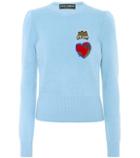 Dolce & Gabbana Wool Sweater With Appliqué