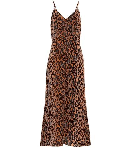 Miu Miu Leopard-print Silk Dress