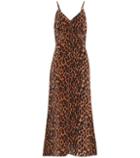Miu Miu Leopard-print Silk Dress