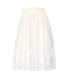 Dolce & Gabbana Lace-trimmed Cotton-blend Skirt