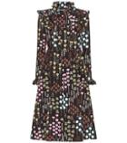 Valentino Wool And Silk Floral-printed Dress