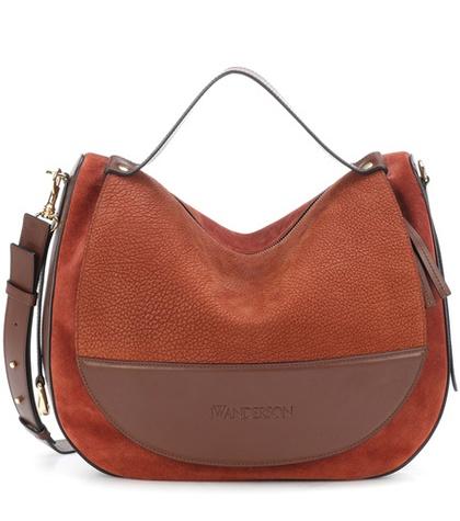 Jw Anderson Suede And Leather Shoulder Bag