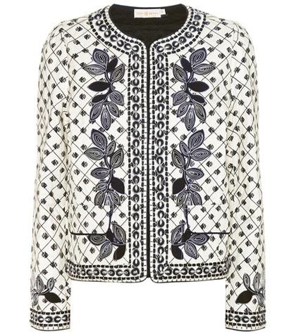 Burberry Tilda Embroidered Cotton Jacket