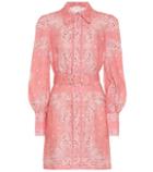 Zimmermann Heathers Printed Linen Minidress