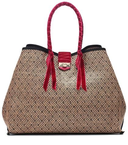 Jimmy Choo Marianne Xl Raffia And Tote