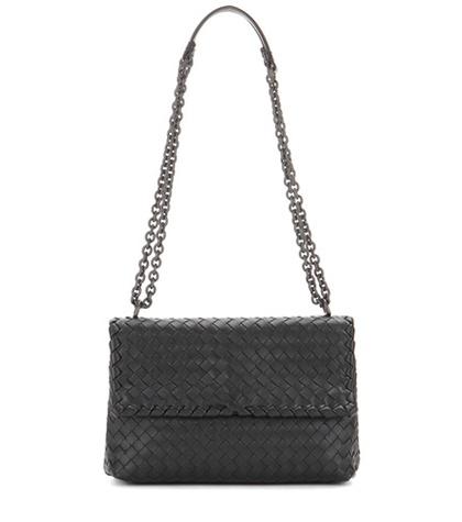 Loewe Olimpia Small Intrecciato Leather Shoulder Bag