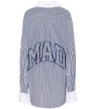 Matthew Adams Dolan Embroidered Striped Cotton Shirt
