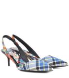 Ancient Greek Sandals Annice Checked Slingback Pumps