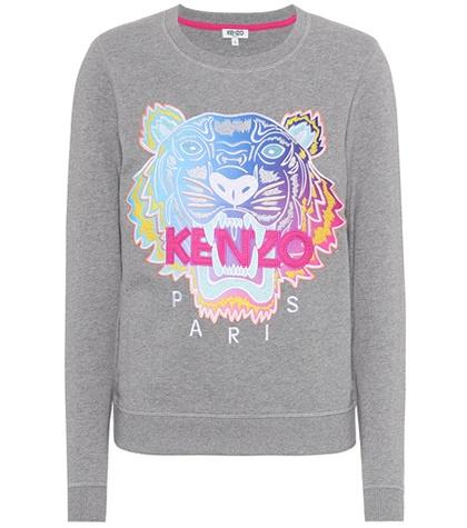7 For All Mankind Embroidered Cotton Sweatshirt