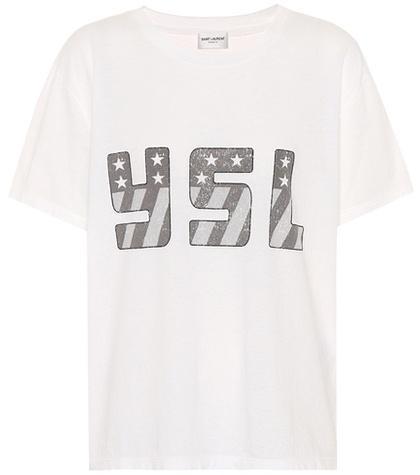 Saint Laurent Ysl Cotton T-shirt